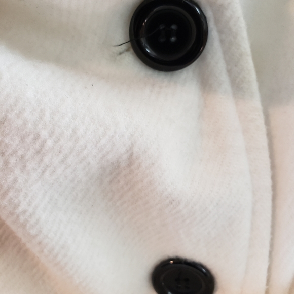 R.Jstory Black and White Belted Coat M - Picture 11 of 11